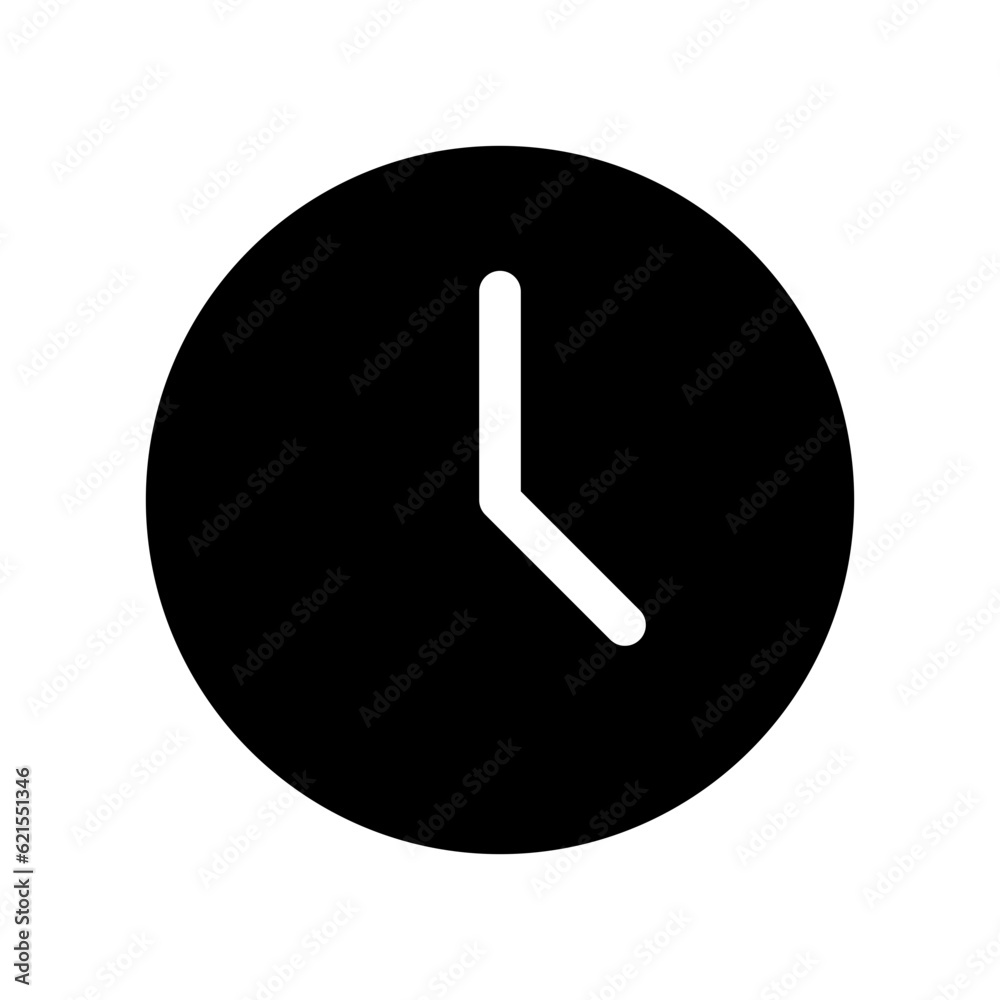 Editable vector time, analog clock icon. Part of a big icon set family. Perfect for web and app interfaces, presentations, infographics, etc Editable vector time, analog clock icon. Part of a big icon set family. Perfect for web and app interfaces, presentations, infographics, etc