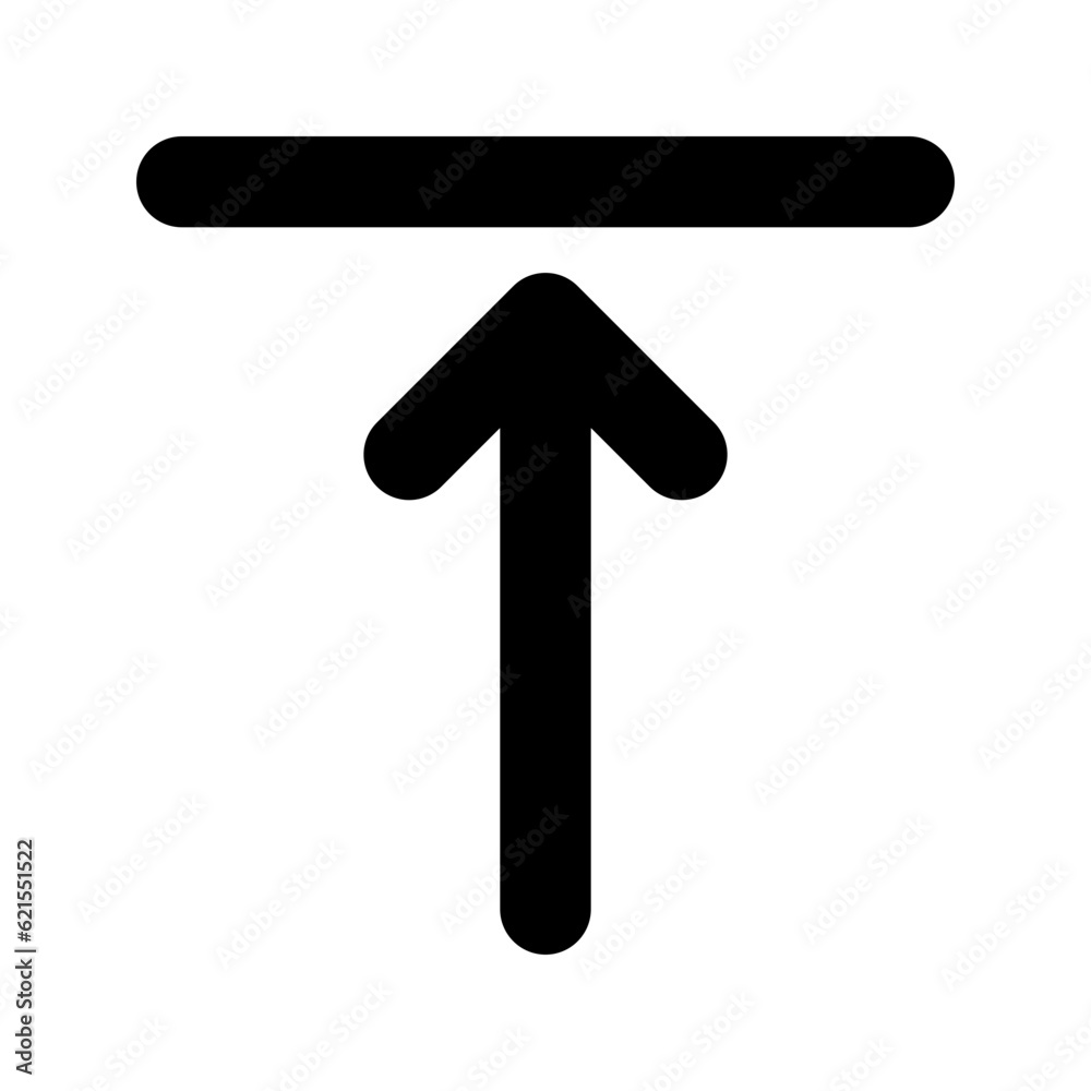Editable top alignment vector icon. Part of a big icon set family. Perfect for web and app interfaces, presentations, infographics, etc Editable top alignment vector icon. Part of a big icon set family. Perfect for web and app interfaces, presentations, infographics, etc