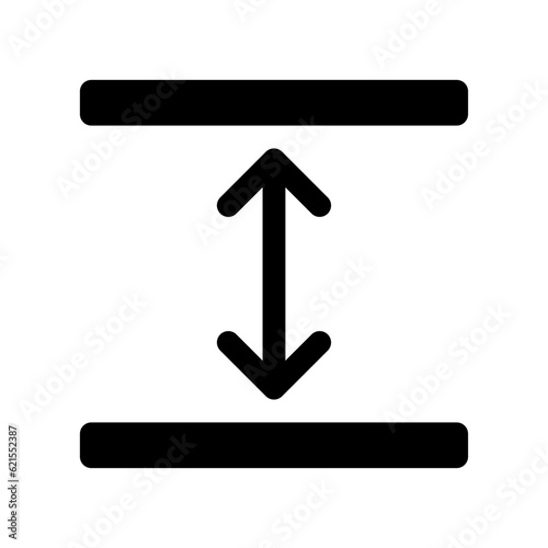 Editable room height vector icon. Property, real estate, construction, mortgage, interiors. Part of a big icon set family. Perfect for web and app interfaces, presentations, infographics, etc