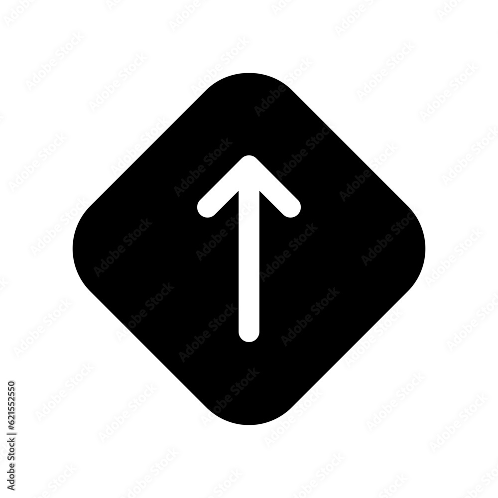 Editable straight road arrow vector icon. Map, location, navigation. Part of a big icon set family. Perfect for web and app interfaces, presentations, infographics, etc Editable straight road arrow vector icon. Map, location, navigation. Part of a big icon set family. Perfect for web and app interfaces, presentations, infographics, etc