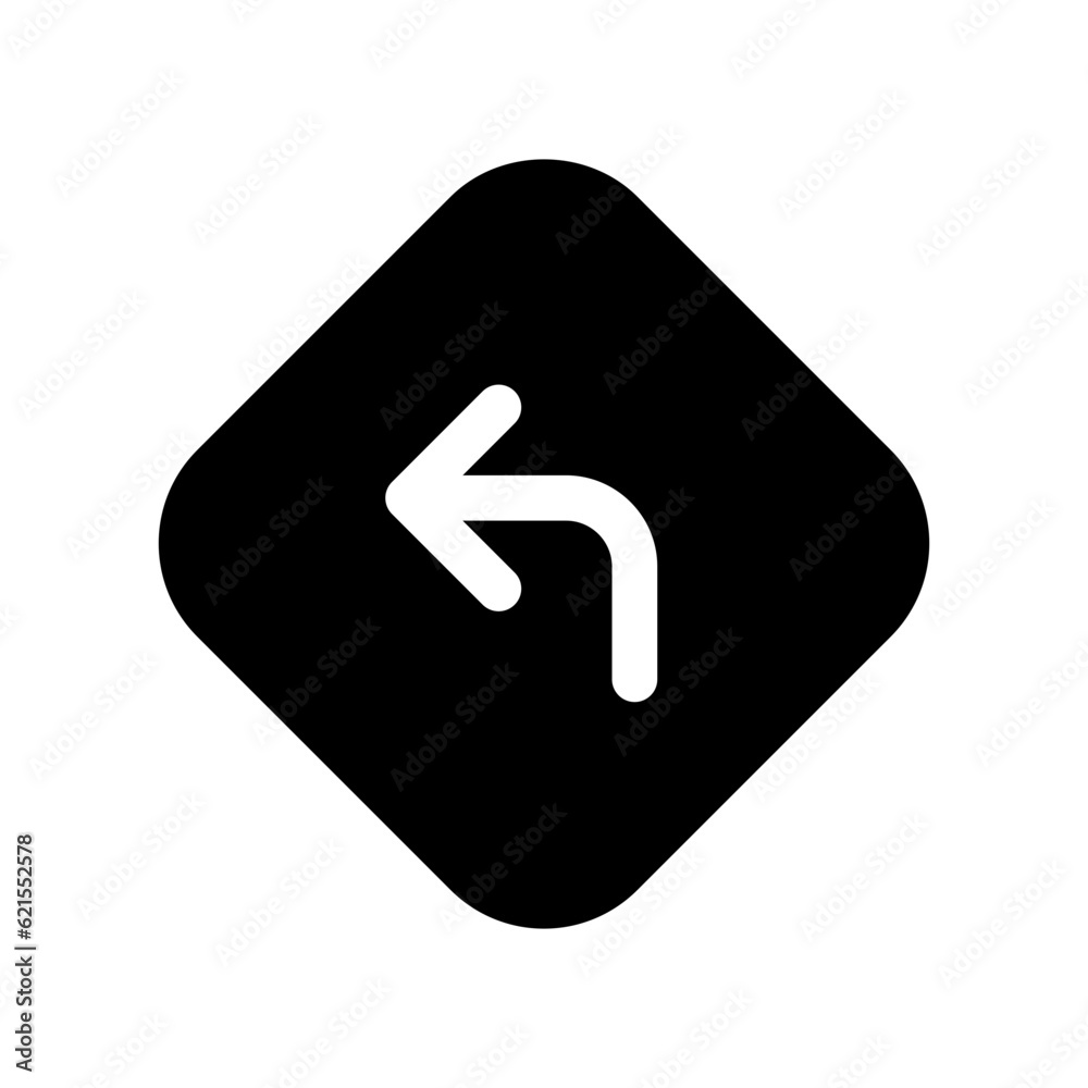 Editable turn left vector icon. Map, location, navigation. Part of a big icon set family. Perfect for web and app interfaces, presentations, infographics, etc Editable turn left vector icon. Map, location, navigation. Part of a big icon set family. Perfect for web and app interfaces, presentations, infographics, etc