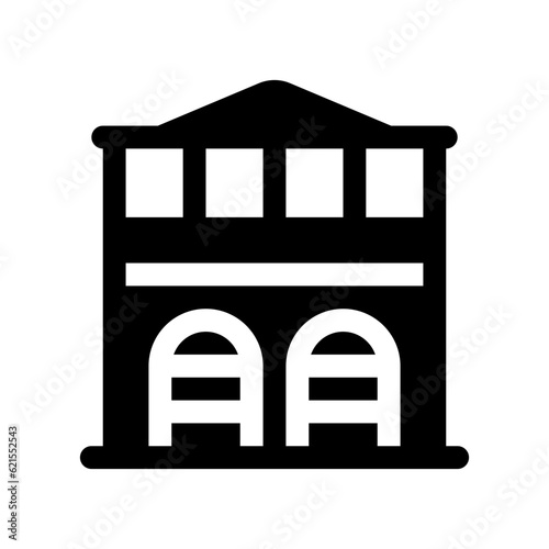 Editable fire station, factory, warehouse vector icon. Part of a big icon set family. Perfect for web and app interfaces, presentations, infographics, etc