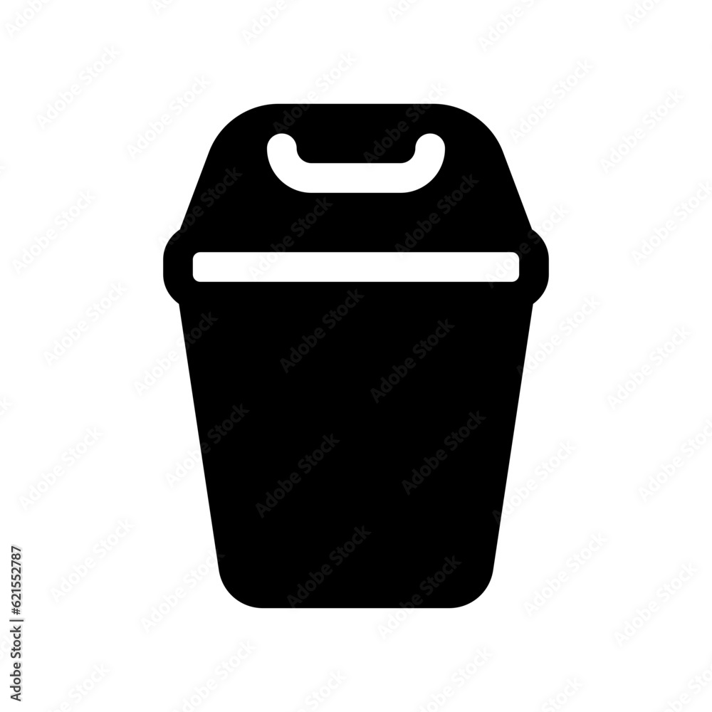 Editable trash bin vector icon. Part of a big icon set family. Perfect for web and app interfaces, presentations, infographics, etc