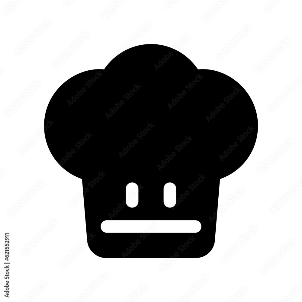 Editable chef's hat vector icon. Food, restaurant. Part of a big icon set family. Perfect for web and app interfaces, presentations, infographics, etc Editable chef's hat vector icon. Food, restaurant. Part of a big icon set family. Perfect for web and app interfaces, presentations, infographics, etc