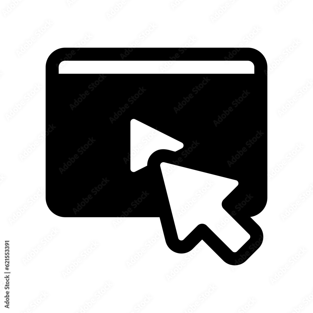Editable click to play video vector icon. Online learning, course, tutorial. Part of a big icon set family. Perfect for web and app interfaces, presentations, infographics, etc Editable click to play video vector icon. Online learning, course, tutorial. Part of a big icon set family. Perfect for web and app interfaces, presentations, infographics, etc