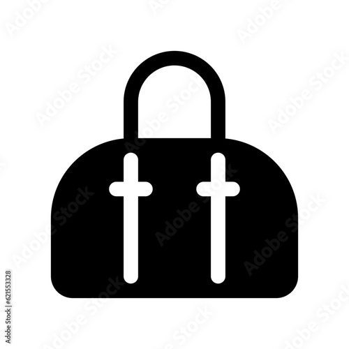 Editable duffel bag, gym bag, travel bag vector icon. Clothing, fashion, apparel. Part of a big icon set family. Perfect for web and app interfaces, presentations, infographics, etc