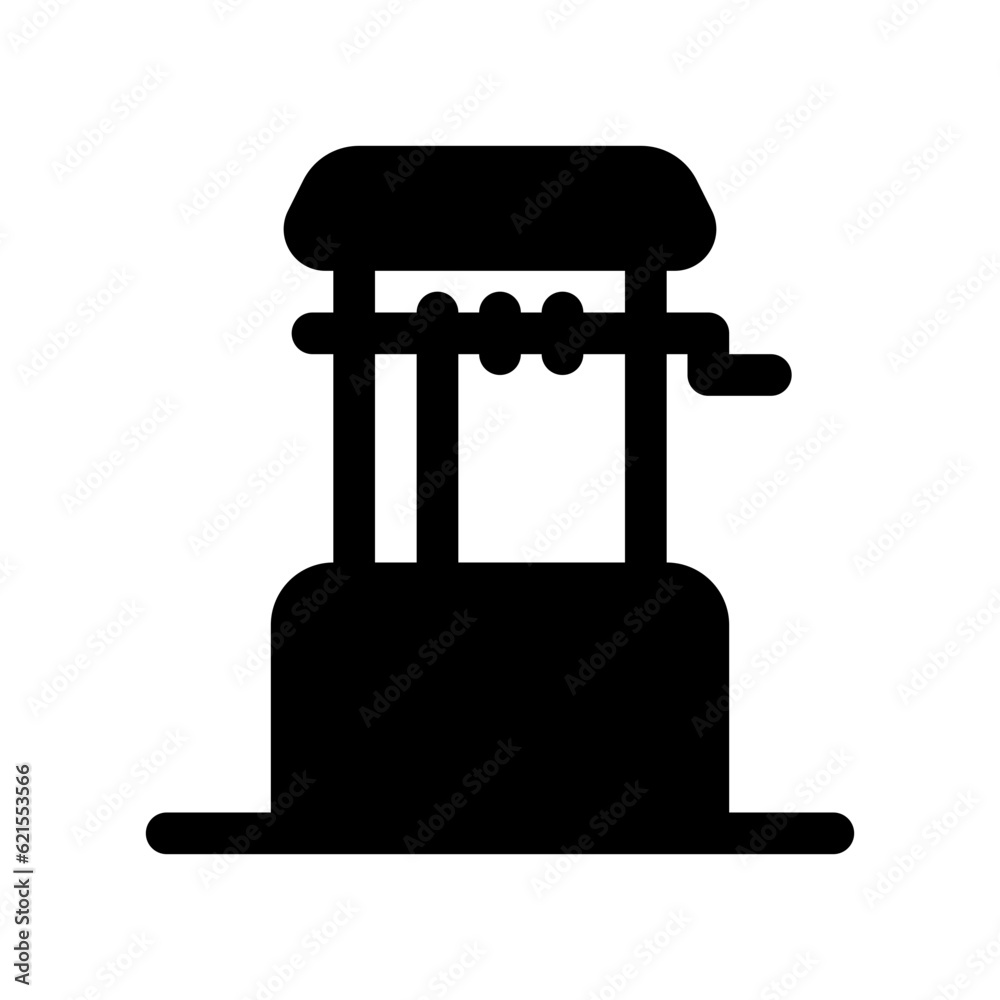 Editable water well vector icon. Water source, rural, structure. Part of a big icon set family. Perfect for web and app interfaces, presentations, infographics, etc Editable water well vector icon. Water source, rural, structure. Part of a big icon set family. Perfect for web and app interfaces, presentations, infographics, etc