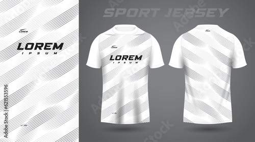 Photo white and gray shirt sport jersey design