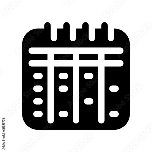 Editable timetable, schedule, calendar, agenda, planner vector icon. Business, stationery, office. Part of a big icon set family. Perfect for web and app interfaces, presentations, infographics, etc