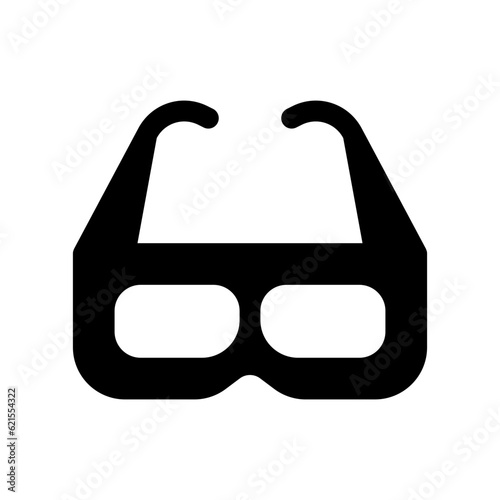 Editable 3d glasses, 3d film, film technology vector icon. Movie, cinema, entertainment. Part of a big icon set family. Perfect for web and app interfaces, presentations, infographics, etc