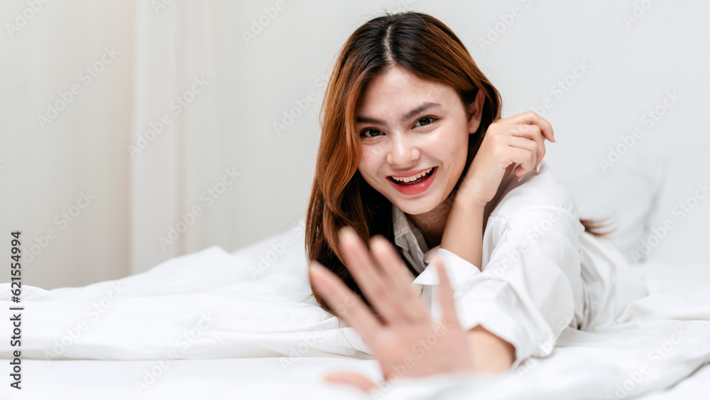 Activity at home leisure lifestyle concept, Young woman in cloth Activity at home leisure lifestyle concept, Young woman in cloth