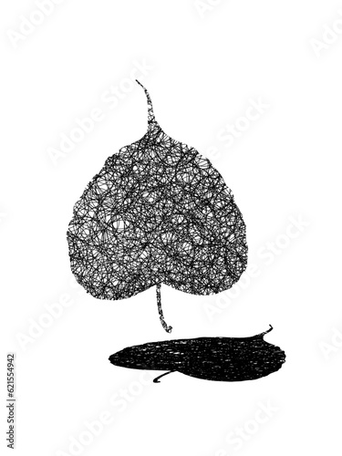 "Enchanting Pho Leaves: Captivating Shadows for Your Artistic Collection"