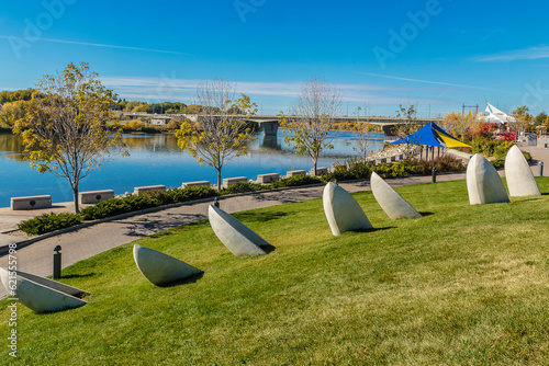 River Landing in Saskatoon, Saskatchewan, Canada photo