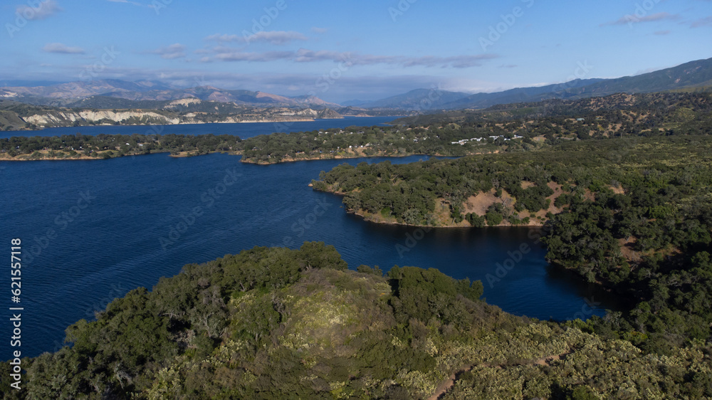 Aerial View of Lake Cachuma, Santa Ynez Valley, Santa Barbara County	
