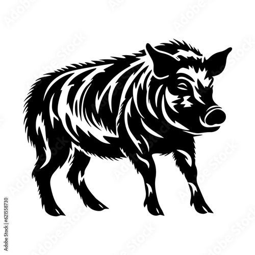 boar silhouette illustration 