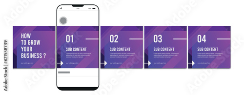 Set Of Instagram Carousel Post Template, Editable Instagram carousel post, social media carousel post for business, template eps 10.