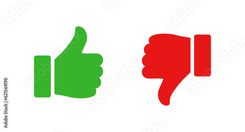 Thumb up and thumb down