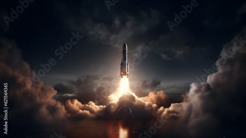 Rocket, Night, Launch, Liftoff, Space exploration, Night launch, Spacecraft, Night sky, Nighttime rocket, Night launch, Space travel, Cosmic, Space mission, Science fiction, Outer space, Spaceflight, 