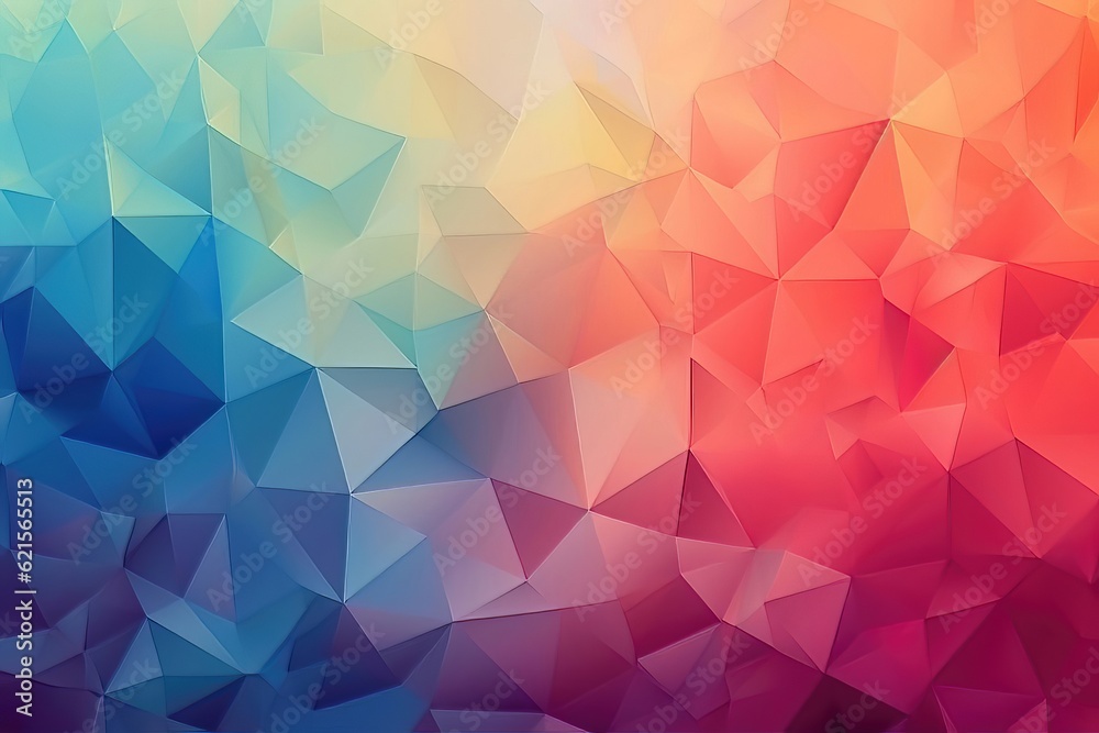 Background of abstract color with two-dimensional geometric shapes.