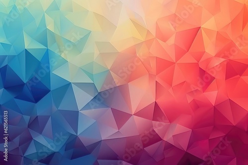 Background of abstract color with two-dimensional geometric shapes.