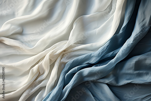  white linen cloth background, in the style of a monochrome palette created with Generative AI