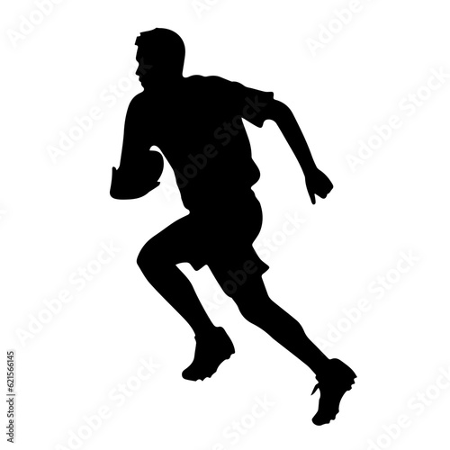 football player silhouette illustration 