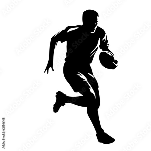 football player silhouette illustration  © DLC Studio