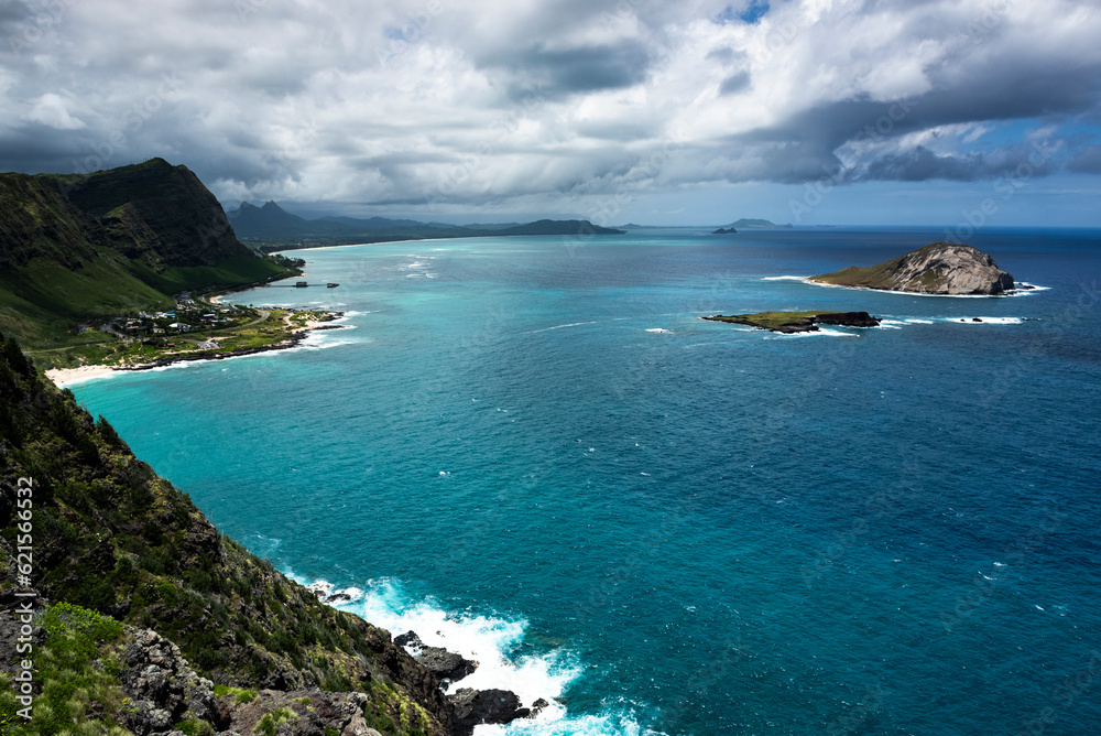 Manana island and Makapu'u beach Manana island and Makapu'u beach