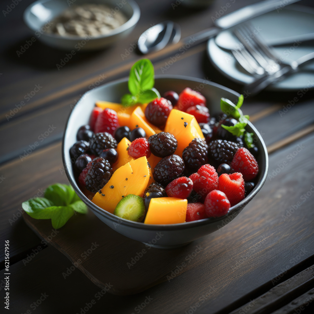fruit salad, generative ai fruit salad, generative ai
