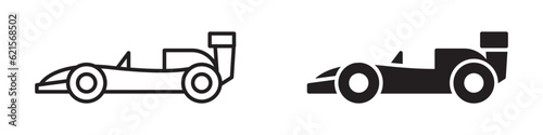 Race car icon. Simple design. Vector illustration.