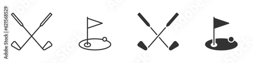 Golf club icon. Vector illustration. photo