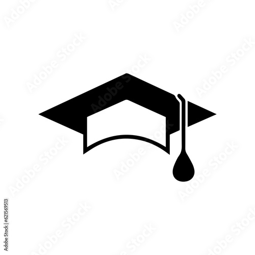 graduation cap silhouette illustration 