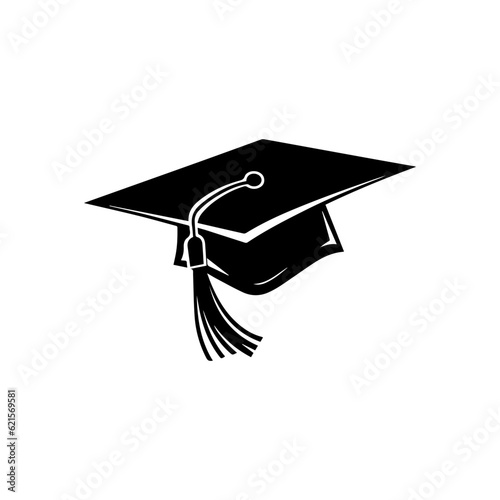 graduation cap silhouette illustration 