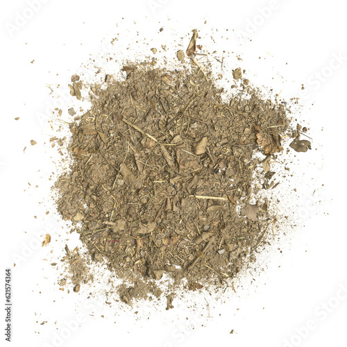 3d illustration of garbage debris and dust isolated on transparent background