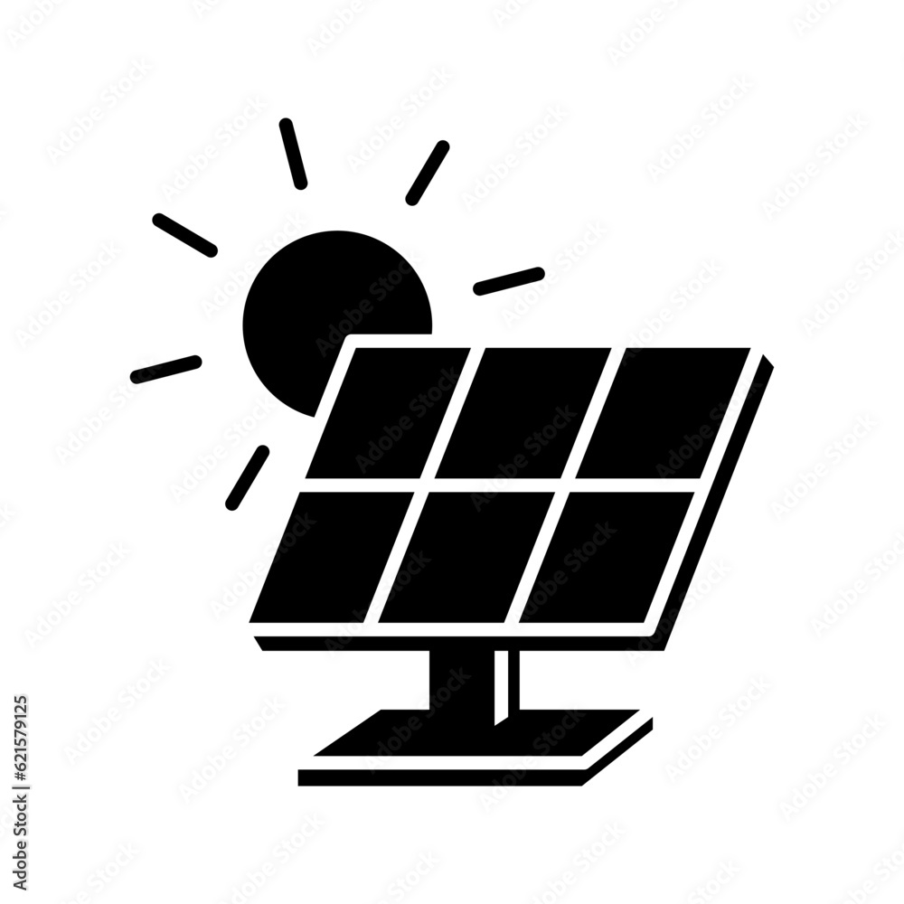 Solar panel icon vector on trendy design Solar panel icon vector on trendy design
