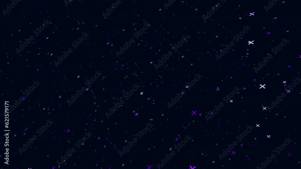 Random flying small neon glitters in dark galaxy, motion abstract corporate, cyber and futuristic style background Random flying small neon glitters in dark galaxy, motion abstract corporate, cyber and futuristic style background