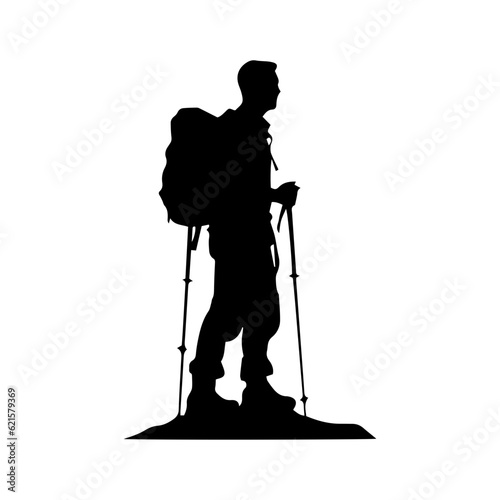 hiker silhouette illustration 