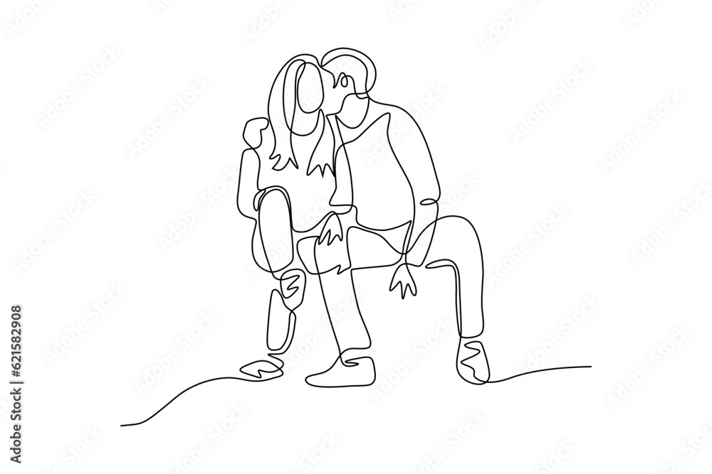 continuous line vector illustration of women hugging continuous line vector illustration of women hugging