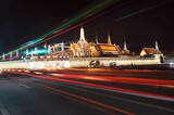 Bangkok Thailand, 30 Dec 2019: The Grand Palace (Wat Phra Kaew), a famous tourist destination at the night time.