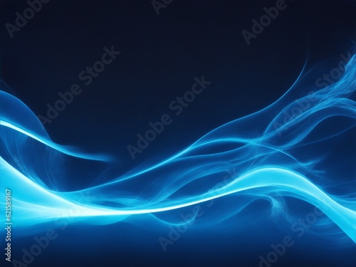 Fiery Electric Wavy Wisps Background Made with Generative AI