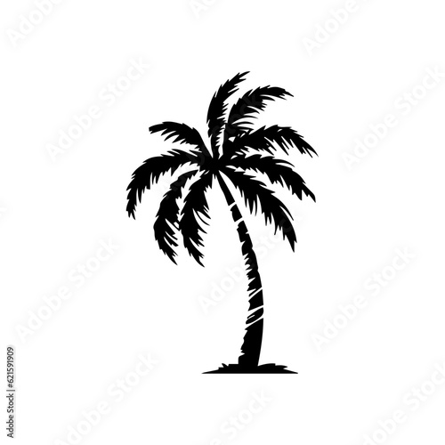 palm tree silhouette illustration 