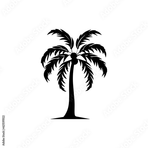 palm tree silhouette illustration 