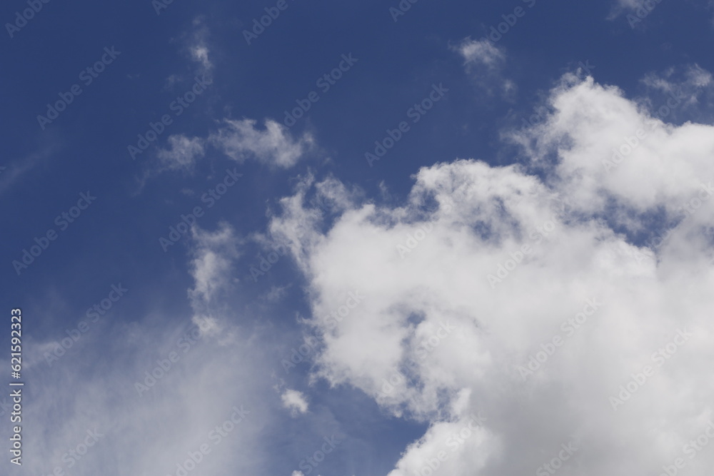 Beautiful blue sky and clouds . Cloudscape .