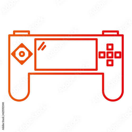 This icon is used on websites, apps or other media to indicate that the content is related to a game on a game console. This icon helps the user to quickly identify the type of game or platform being 