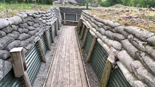 replica world war one trenches  photo