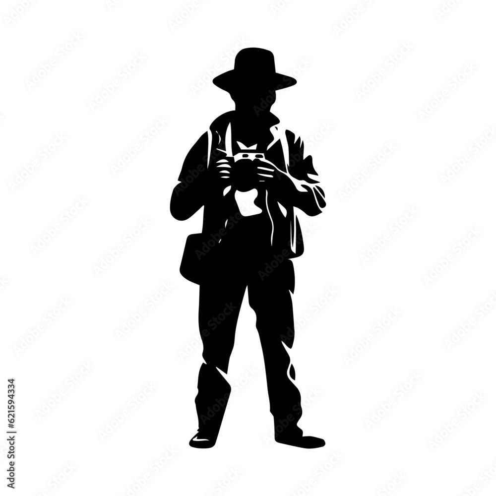 photographer silhouette illustration 