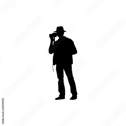 photographer silhouette illustration 