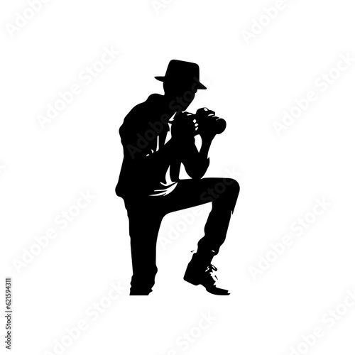 photographer silhouette illustration 