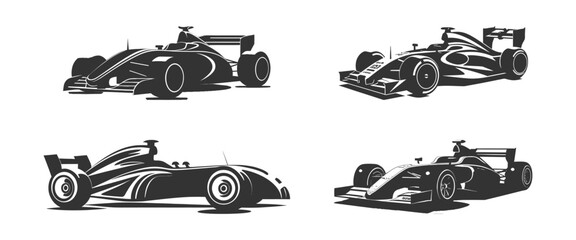 Ingelijste posters Formule 1 Formule 1 raceauto pictogram illustratie  © Татьяна Петрова