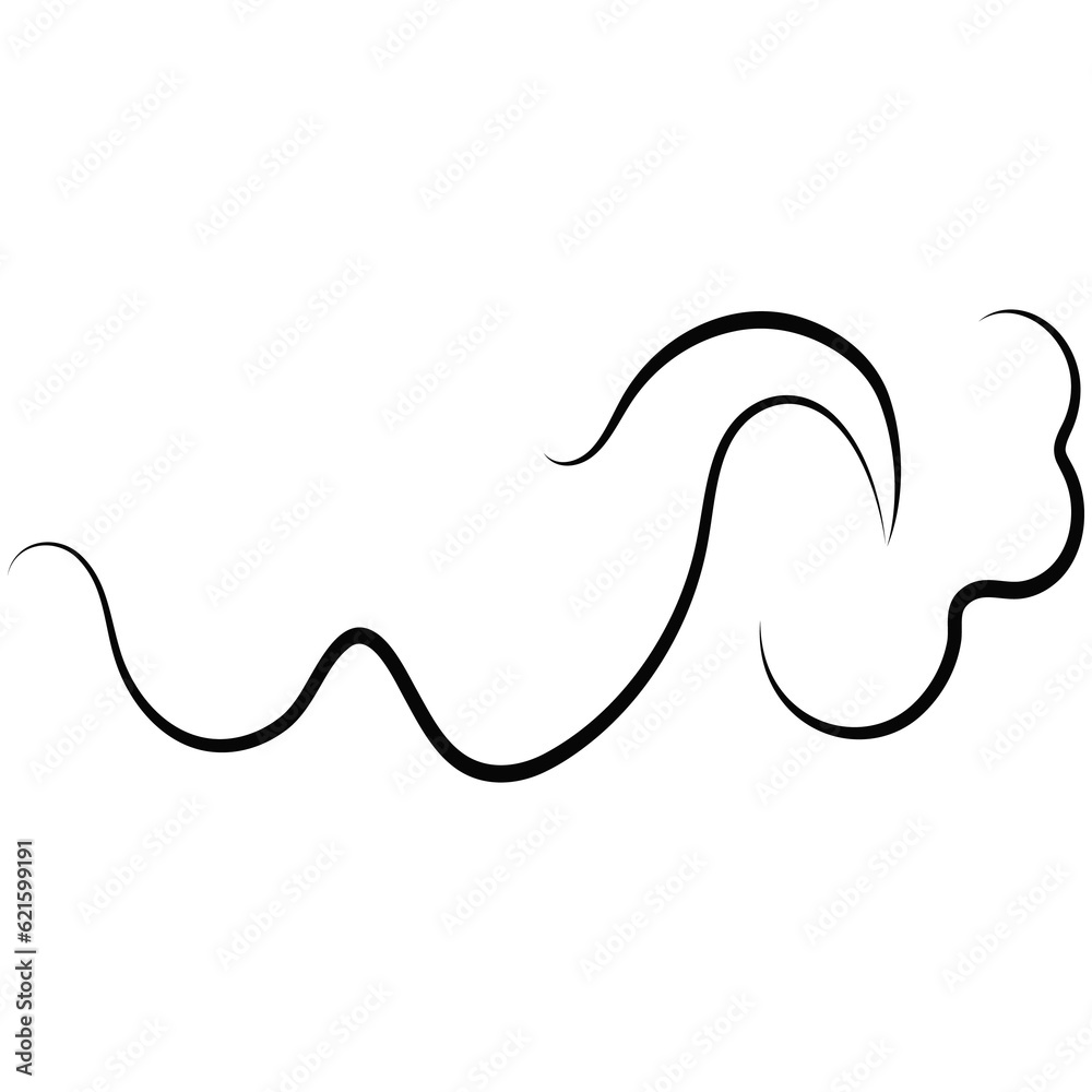 Outline breath of wind. Outline breath of wind.